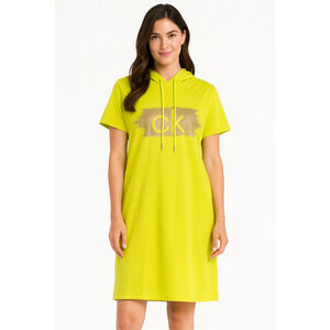 CK Lime Green Hoodie Dress – Women’s Plus Size 2X